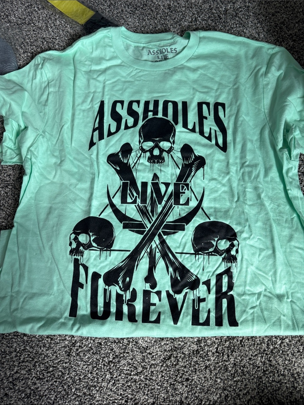 Huge Assholes Live Forever Lot - bag, hats, belt, shoes, shirt - Picture 3 of 8